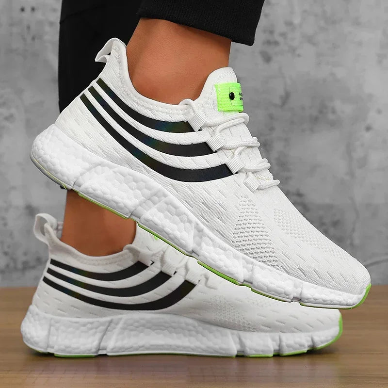 Men Shoes Breathable Classic Running Sneakers for Man Outdoor Light Comfortable Mesh Shoes Slip on Walking Shoes Tenis Masculino