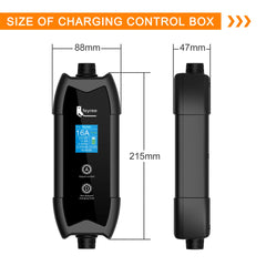 Feyree EV Charger | 3.5kW Portable TS-NACS Plug | LCD Screen | Delay Schedule | Level 1 & 2 Charging Station for Tesla & Electric Vehicles