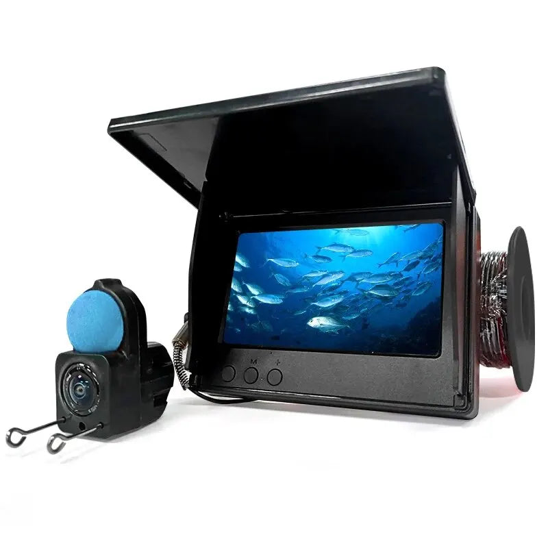 Portable Fish Depth Finder Water Handheld 1080P 4.3 Inch LCD Fish Finder Underwater 220° Fishing Camera With Night Vision