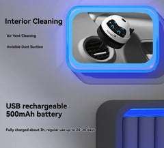 Mini Cordless Desk Vacuum: Portable Keyboard Cleaner & Dust Extractor | Handheld Rechargeable Sweeper for Home, Office, and Car - Sleek Design