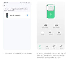 SmartLife WiFi Energy Meter & Circuit Breaker by TONGOU | 16A Single Pole DIN Rail Smart Switch | Wireless Remote Power Control & Electricity Usage Tracker