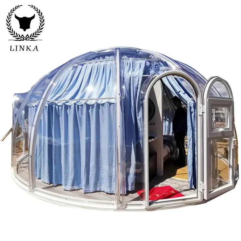 Mojianet Red Restaurant Outdoor Star Bubble House Home Inn Mongolian yurt tent Farmhouse Happy Catering Transparent tent