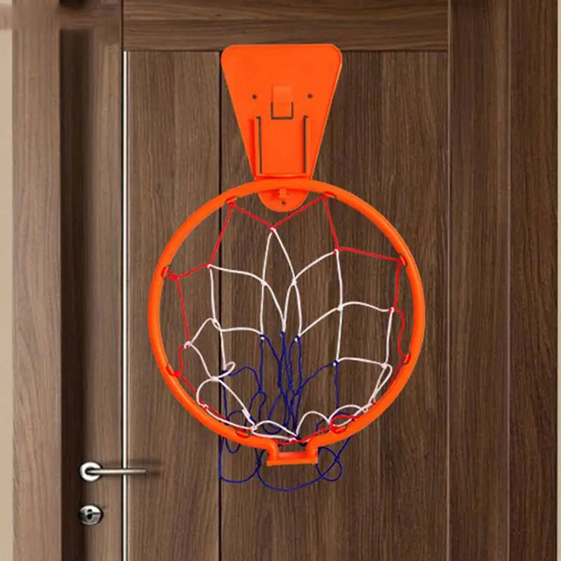 Wall Mounted Basketball Hoop Indoor Outdoor Hanging Basketball Hoop With Mesh Bag Sport Equipment for Practice Dribbling At Home