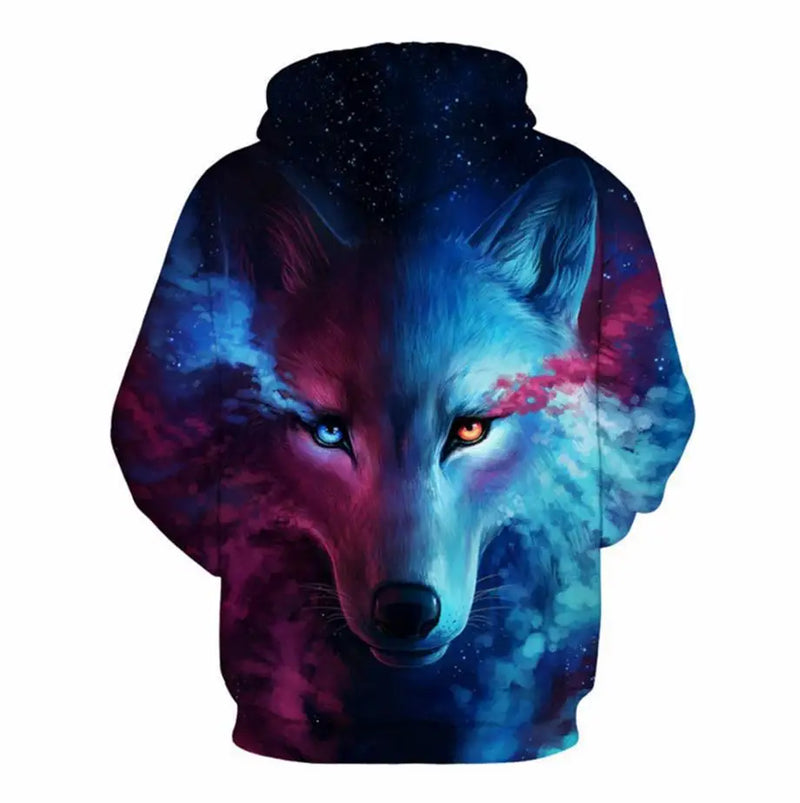 Animal Wolf 3D Printed Hooded Sweatshirts Men Women Fashion Casual Oversized Pullover Hip Hop Harajuku Streetwear Hoodies