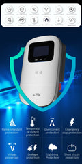 JIGU 7.6KW 32A Type 2 Electric Vehicle Charger – Car Charging Station, 7kW Wallbox EV Charger, WiFi & APP Control (220V, Single Phase)