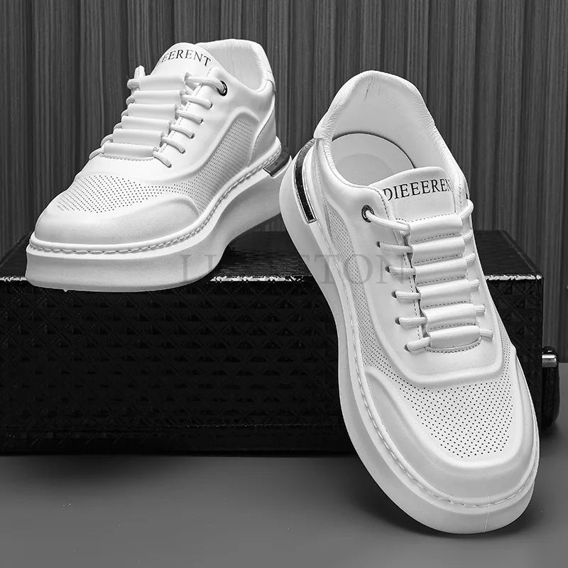 Men Vulcanized Shoes New Fashion Casual Sports Comfortable Thick Soled Breathable Thick Soled Shoes for Men