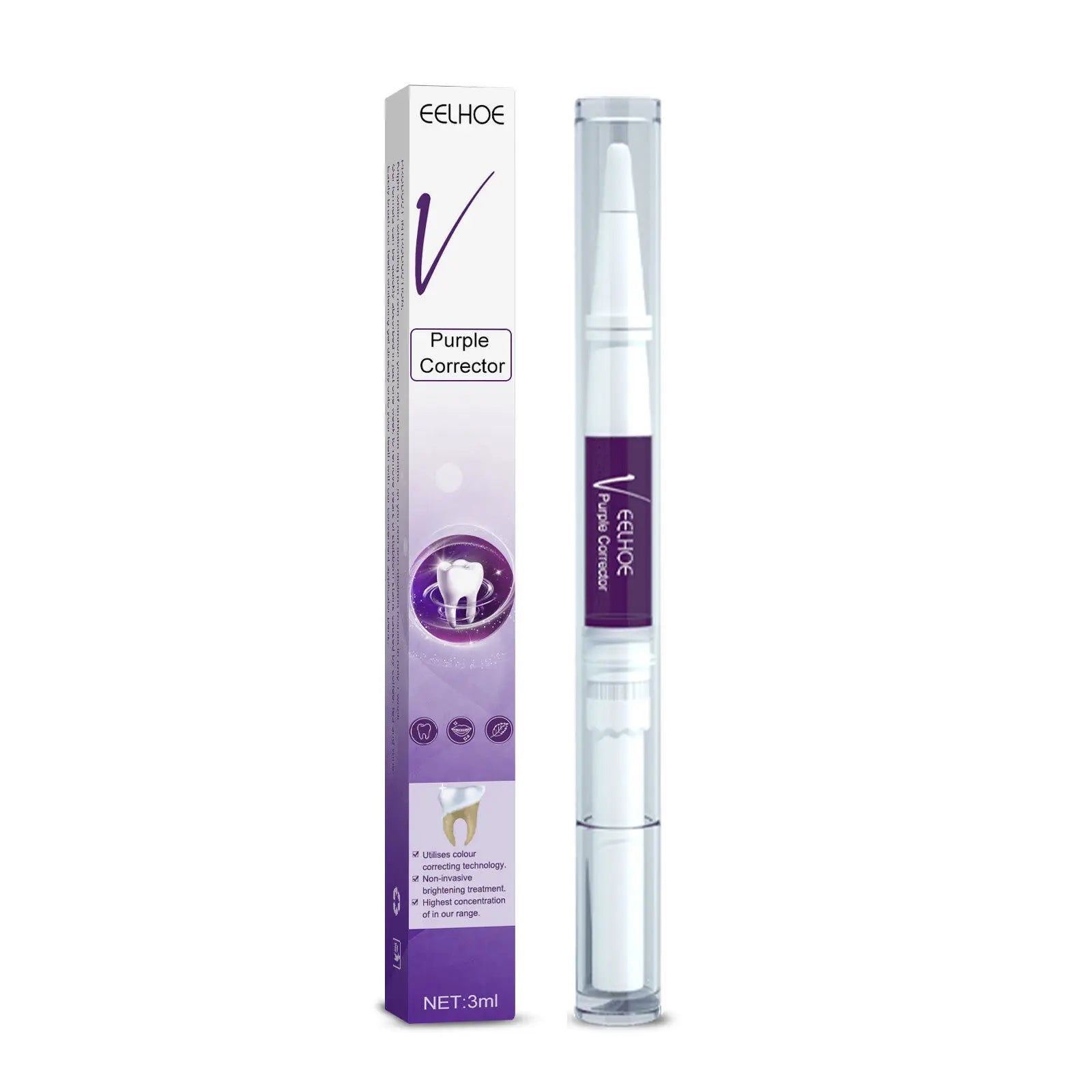 30ml V34 SmileKit Purple Toothpaste Removes Tartar Clean Oral Hygiene Fresh Breath Whitening Teeth Care Products