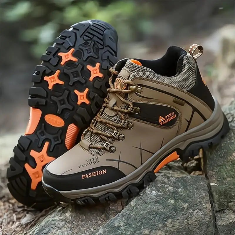 Men's Winter Sneakers Snow Boots Waterproof Leather Hiking Boots Super Warm winter sneakers for men Boots Outdoor trekking shoes