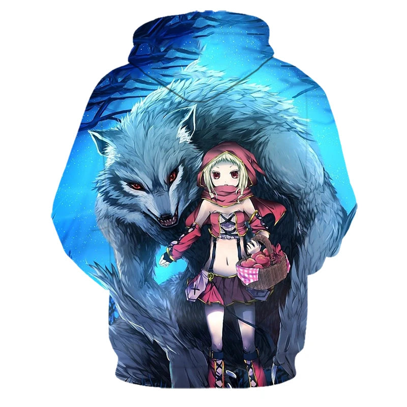 Animal Wolf 3D Printed Hooded Sweatshirts Men Women Fashion Casual Oversized Pullover Hip Hop Harajuku Streetwear Hoodies