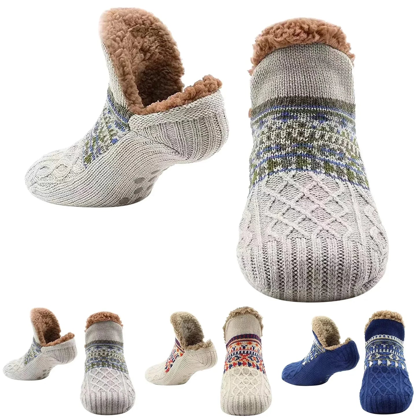 Fall and Winter Floor Socks Home Warm Women Men Socks Snow Socks Sleep Carpet Socks Slippers Socks Men Non-slip Yoga Socks 2024