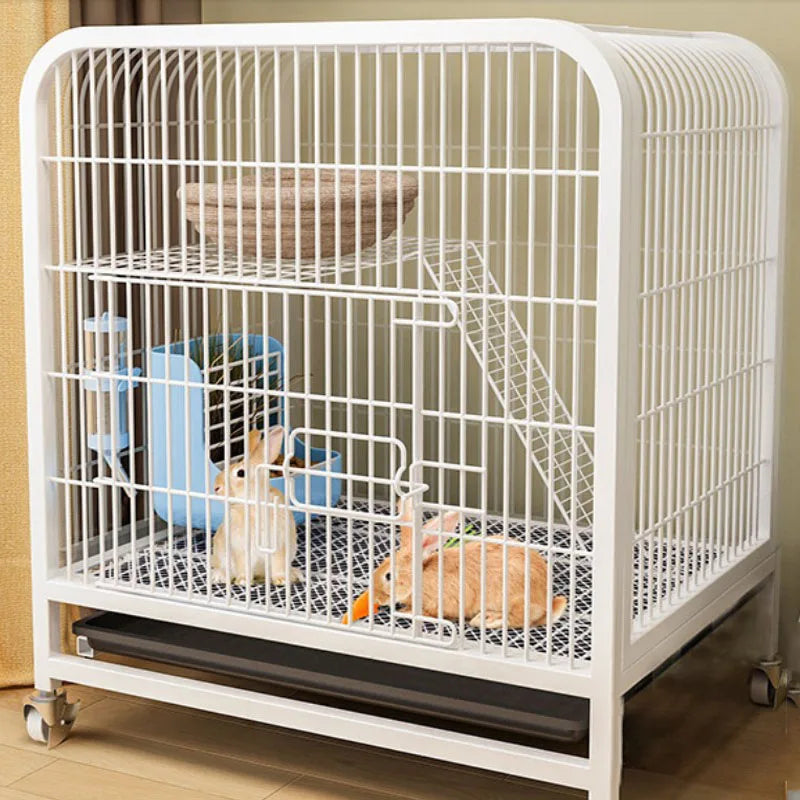 C700 Assembled Rabbit Cages Pets indoor Bunny Anti Chew Mat House Bed Nests for Small Animal home Rabbit Accessories