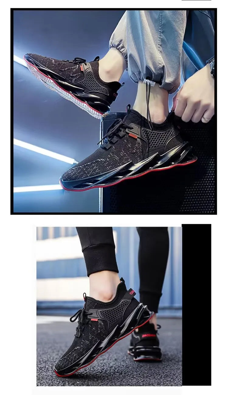 Men's Shoes Casual Sneakers Non Slip Breathable Running Shoe Mesh Tenis Outdoor Basketball Sports Tennis Shoes Zapatos De Hombre