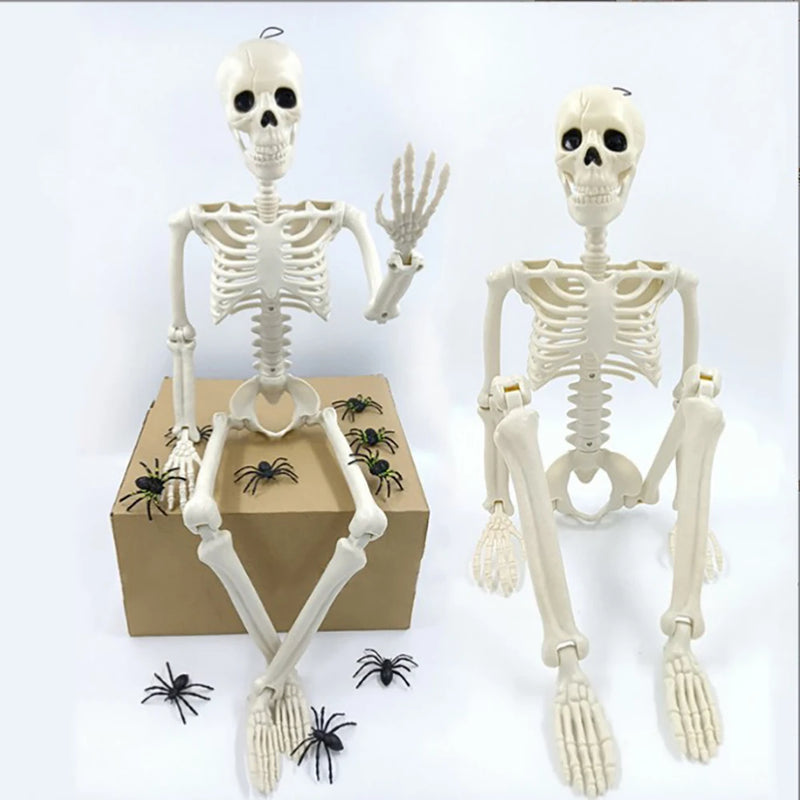 Halloween Human Shape Skeleton,Posable Skeleton,Human Shape Bones,Halloween Herror Decorations,Haunted House Horror Props