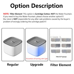 101oz/3L Automatic Pet Water Fountain – USB Electric Cat Water Dispenser with Motion Sensor & Silent Circulating Filter