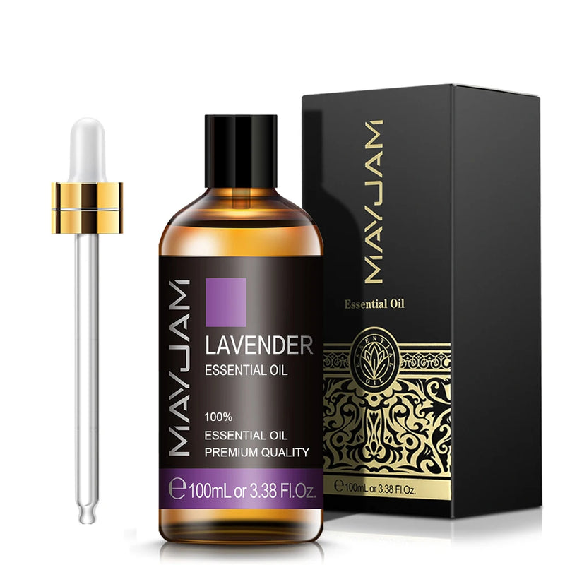 100ml Lavender Essential Oil Pure Natural Essential Oils for Help Sleeping Relaxing Diffuser Aroma Oil Rose Bergamot Ylang Ylang