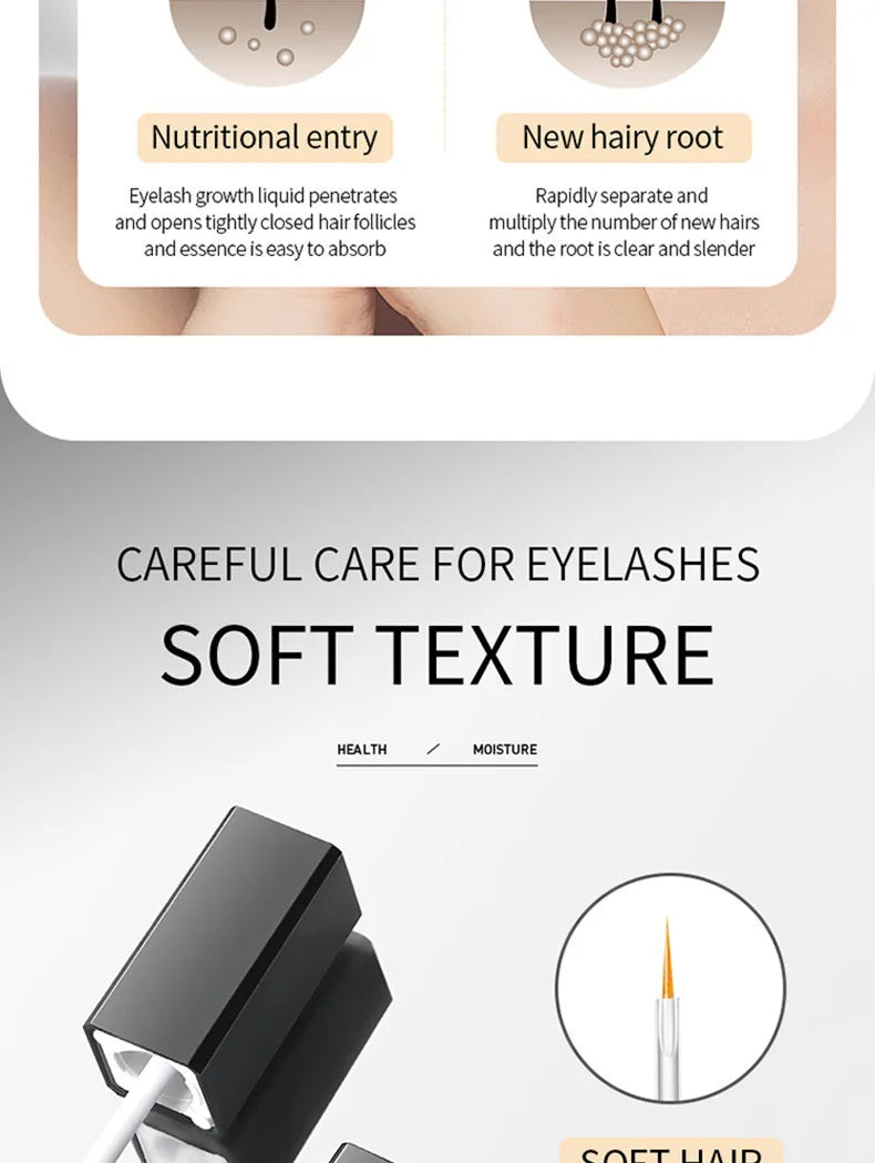 7 Day Eyelash Growth Serum Natural Curl Lengthen Beauty Health Volume & Thicken Eyelash Treatment Eyelash & Eyebrow Enhancer