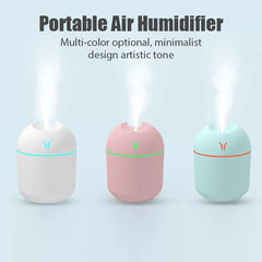 Mini Ultrasonic 250ML Air Humidifier Romantic Light USB Essential Oil Diffuser Car Purifier Aroma Anion Mist Maker Humidifier