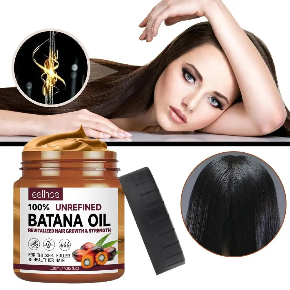 100% Pure Organic Hair Mask Batana Oil Hair Growth Oil Natural Treatment Nourish Reduce Hair Loss Anti-Breakage Hair Products