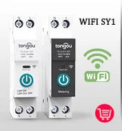 SmartLife WiFi Energy Meter & Circuit Breaker by TONGOU | 16A Single Pole DIN Rail Smart Switch | Wireless Remote Power Control & Electricity Usage Tracker