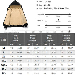 Winter Lambswool Zipper Hoodies Thicken Warm Jackets Long Sleeve Sweatshirts Casual Sports Fleece Black Coats Hooded Men Coat To