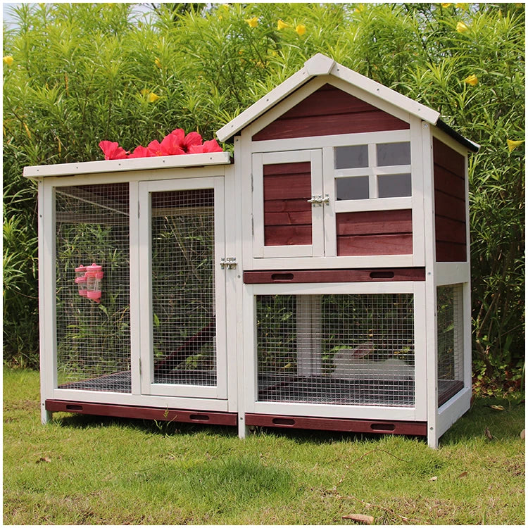 Special House for Rabbit Cage Breeding, Pet Products, Outdoor Villa, Anti-peeing, Domestic Large Indoor Rabbit Nest Cat Cage