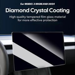 Tempered Glass Film Protector for 2025 Tesla Model Y & 2024 Model 3 Highland – Rear Row Center Control Screen Protection