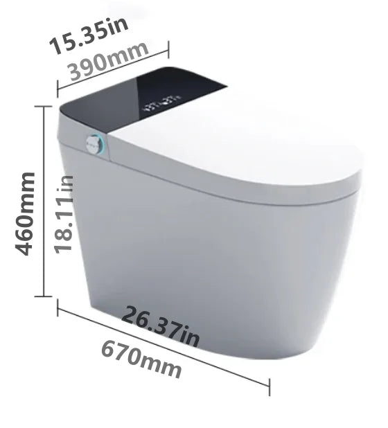 Smart Toilet ,No Water Pressure Limit Automatic Intelligent WC , Luxury Multifunctional Bidet Sanitary Ware ,Auto Open Flush