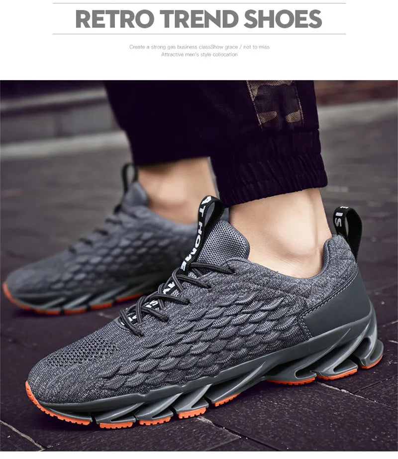 Men's Shoes Casual Sneakers Non Slip Breathable Running Shoe Mesh Tenis Outdoor Basketball Sports Tennis Shoes Zapatos De Hombre