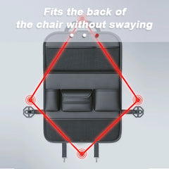 SEAMETAL Car Backseat Organizer – Multi-Pocket Storage Bag with Foldable Tablet Tray & Large Capacity