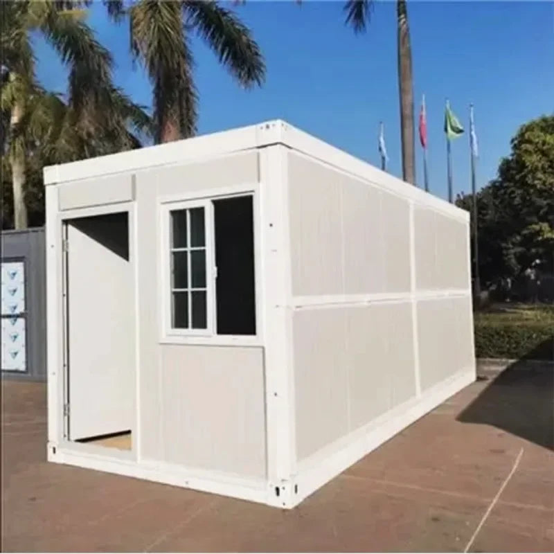 Double-wing Folding Box Movable Room Modular Prefabricated Portable Foldable Homes 20ft Office Folding Container House