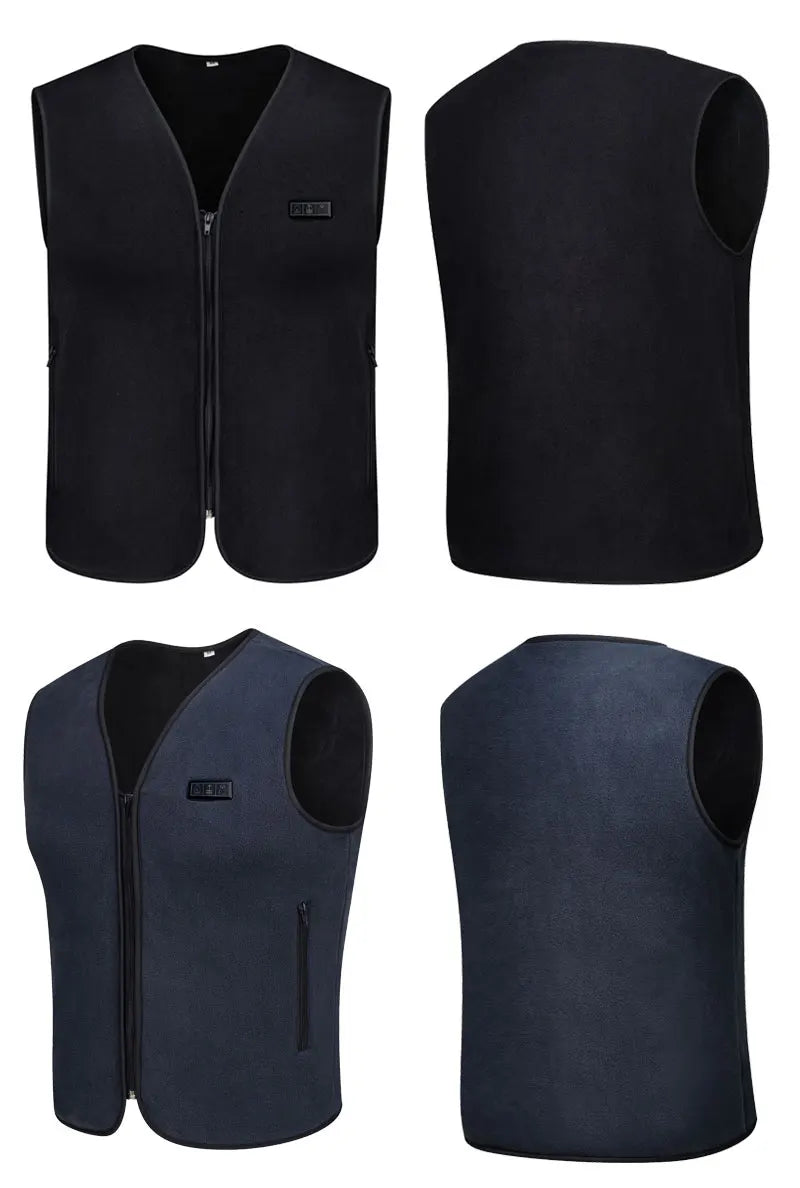 10 Areas Heated Vest Men Women Usb Electric Self Heating Vest Warming Waistcoat Heated Jacket Washable Thermal Heated Clothes