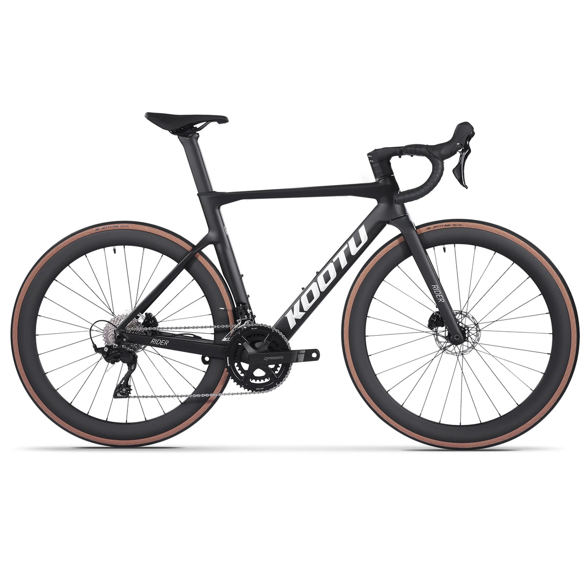 KOOTU Full Carbon Fiber Road Bike – Ultra-Light Pure Oil Disc Brake Bicycle with SHIMANO R7120 24-Speed Components | Performance Cycling for Adults