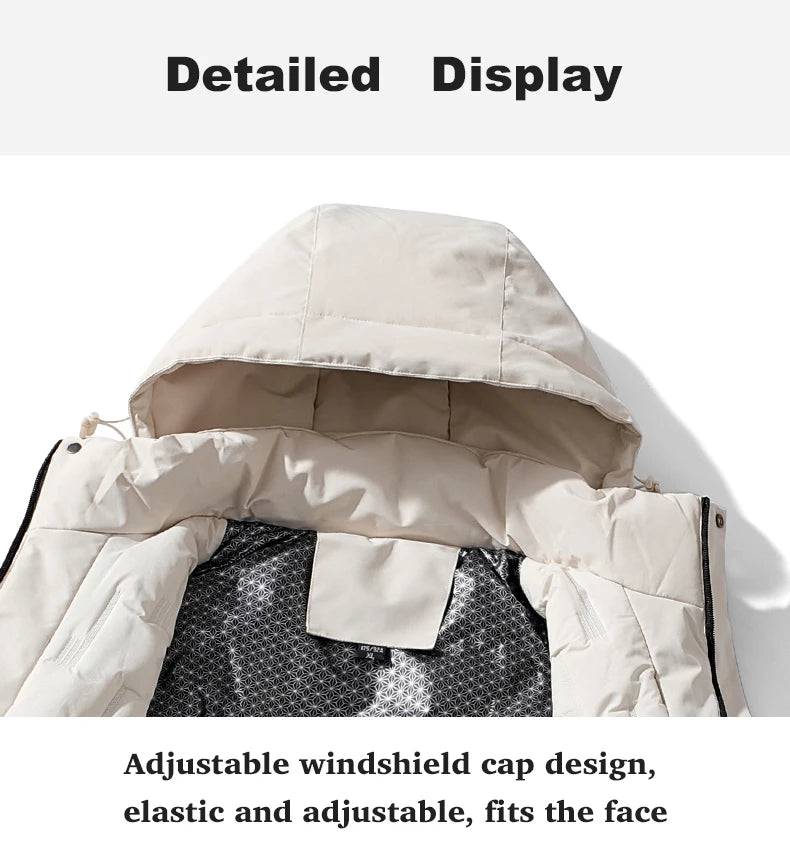 LNGXO Women Winter Thermal Jacket Outdoor Waterproof Windproof Fleece Warm Raincoat Hiking Camping Skiing Climbing Jacket Female