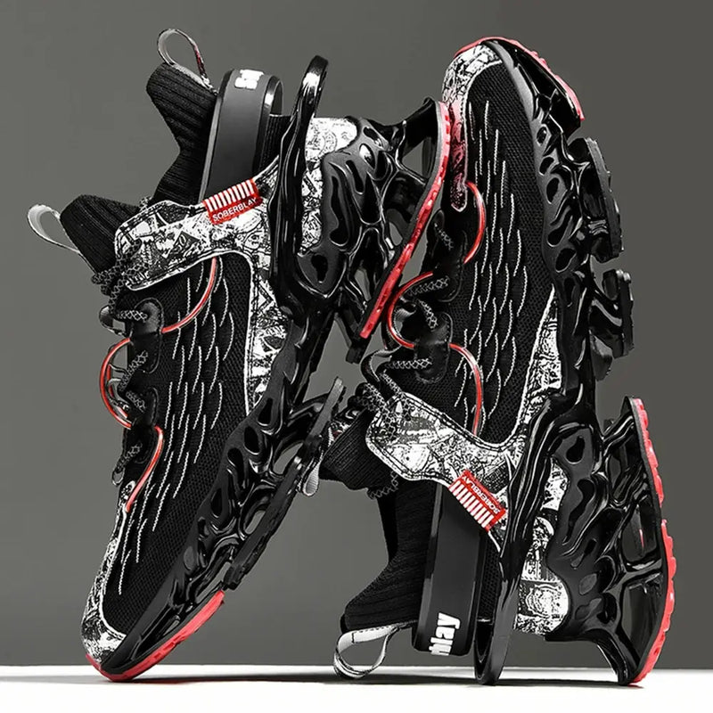 2023 Lexsan Men Running Shoes Sneakers Male Tenis Luxury Designer Mesh Breathable Casual Fashion Blade Cushioning for Men