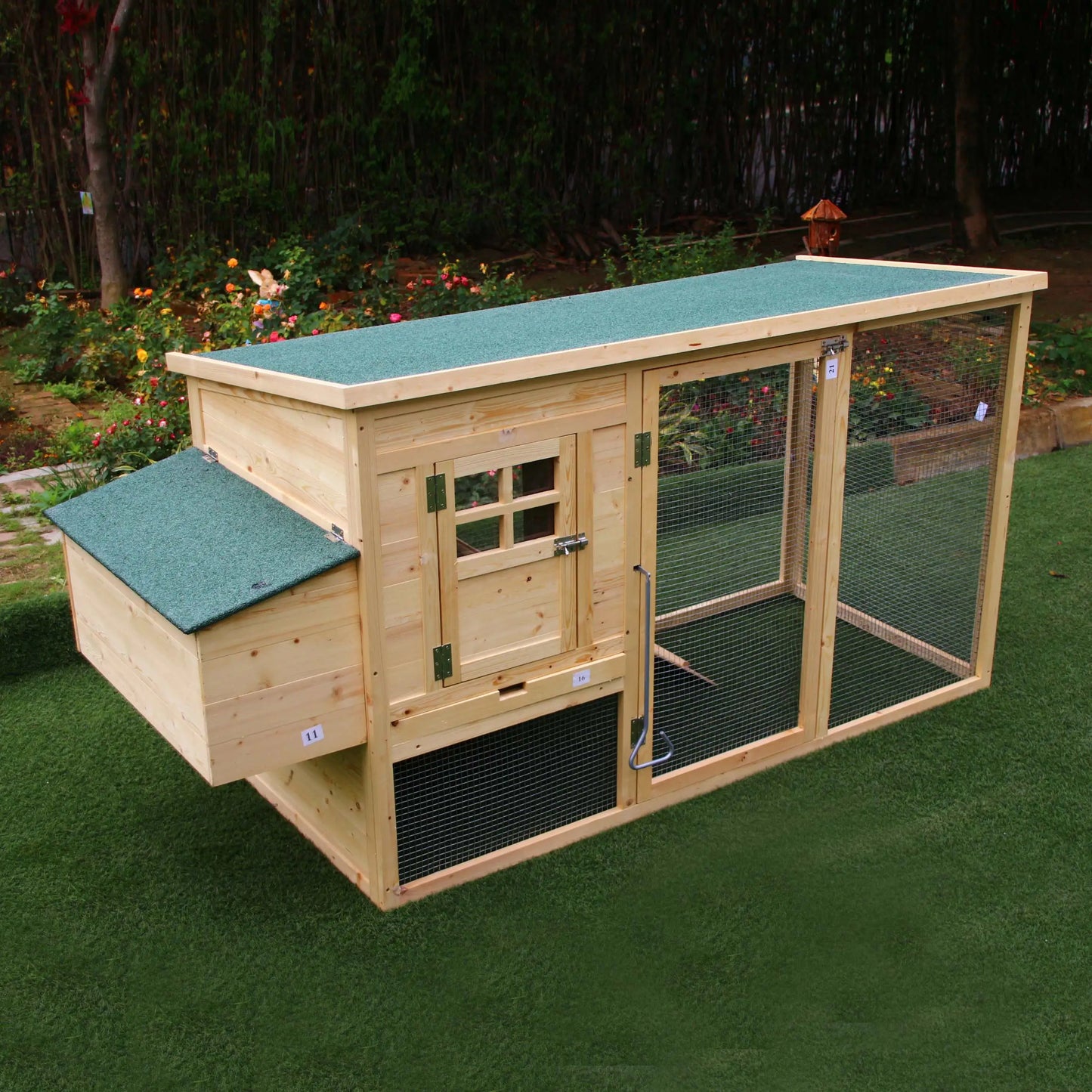 Solid wood Outdoor chicken coop household large chicken cage  pigeon cat dog bird rabbit coop pet supplies