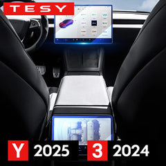 Tempered Glass Film Protector for 2025 Tesla Model Y & 2024 Model 3 Highland – Rear Row Center Control Screen Protection