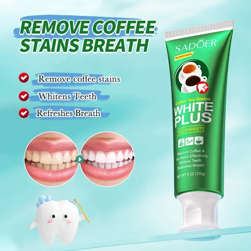 Teeth Whitening Toothpaste Fast Remove Smoke Coffee Tea Stains Cleaning Oral Hygiene Plaque Fresh Breath Bleaching Dental Tools