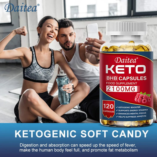 Daitea Fat Burning Ketone Soft Capsules – Supports Calorie Breakdown, Weight Control & Health Maintenance
