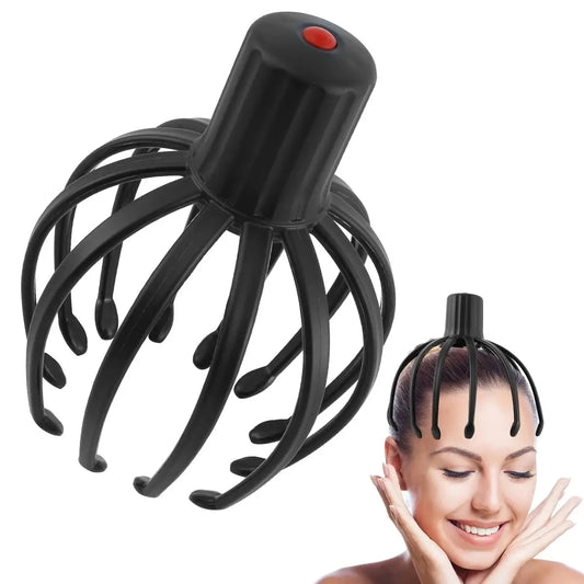 Scalp Massager Electric Head Massager 12-Claw Massage Cordless Portable USB Rechargeable Head Relaxing Massager with 3 Modes