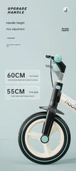 Grylls 2-in-1 Children's Balance Bike & Scooter - Multi-Functional Folding Baby Bike, Toddler Scooter, and Baby Cart | Lightweight, Adjustable, and Safe for Kids