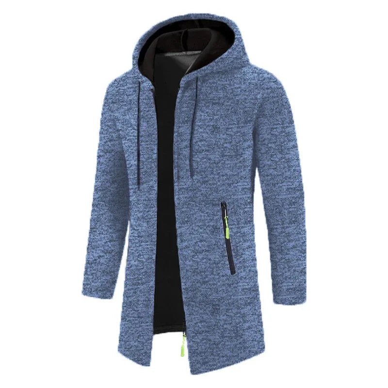 Sweatwear Men's Sport Hoodies Long Sleeve Sweatshirts for Men Zipper Hooded Mens Oversize Winter Top Jacket Coat Black Sweater