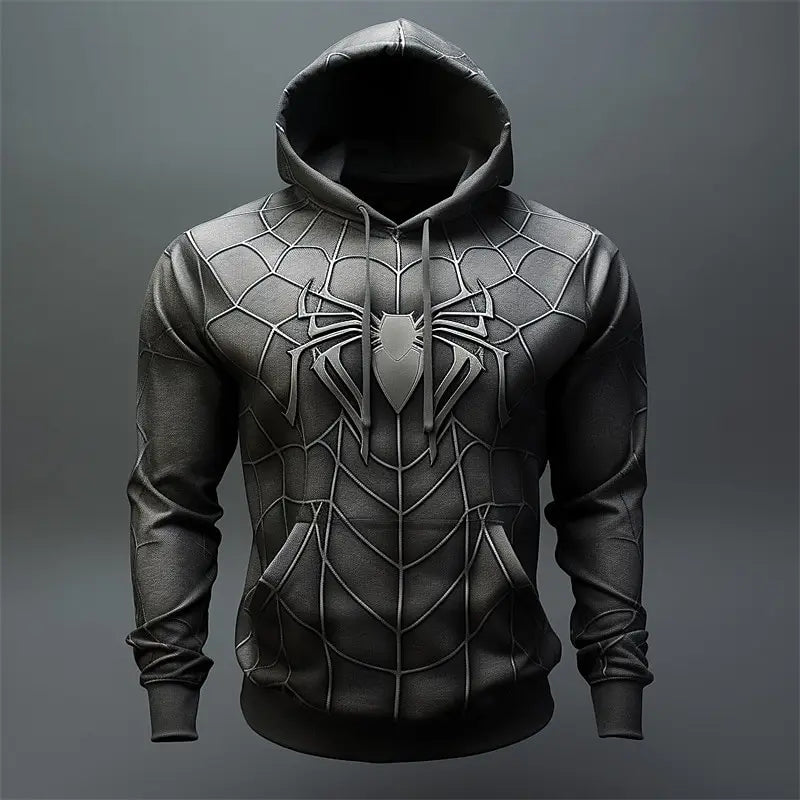 Autumn Fashion Sweatshirts For Men 3D Print Spider Pattern Leisure Cosplay  Oversized Hoodie Hip Hop Trend Harajuku Streetwear