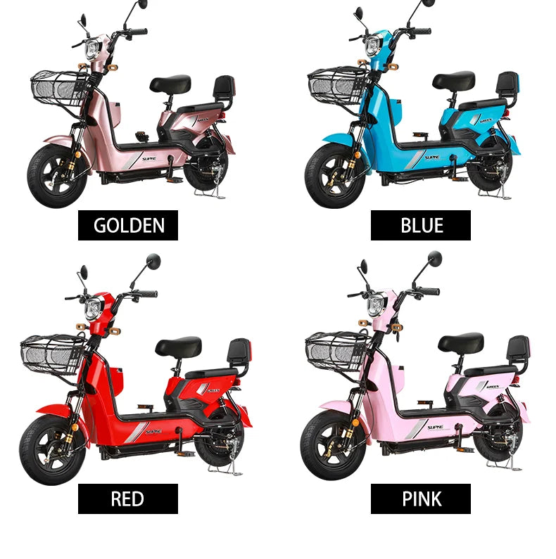 48V350W Brushless Motor City Classic Electric Scooter Women's Electric Car Factory Custom Commuting Adult Battery Bicycle