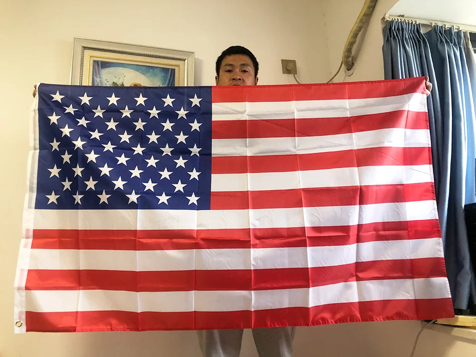US High-Quality USA Flag – 90x150CM Double-Sided Printed Polyester Stars & Stripes
