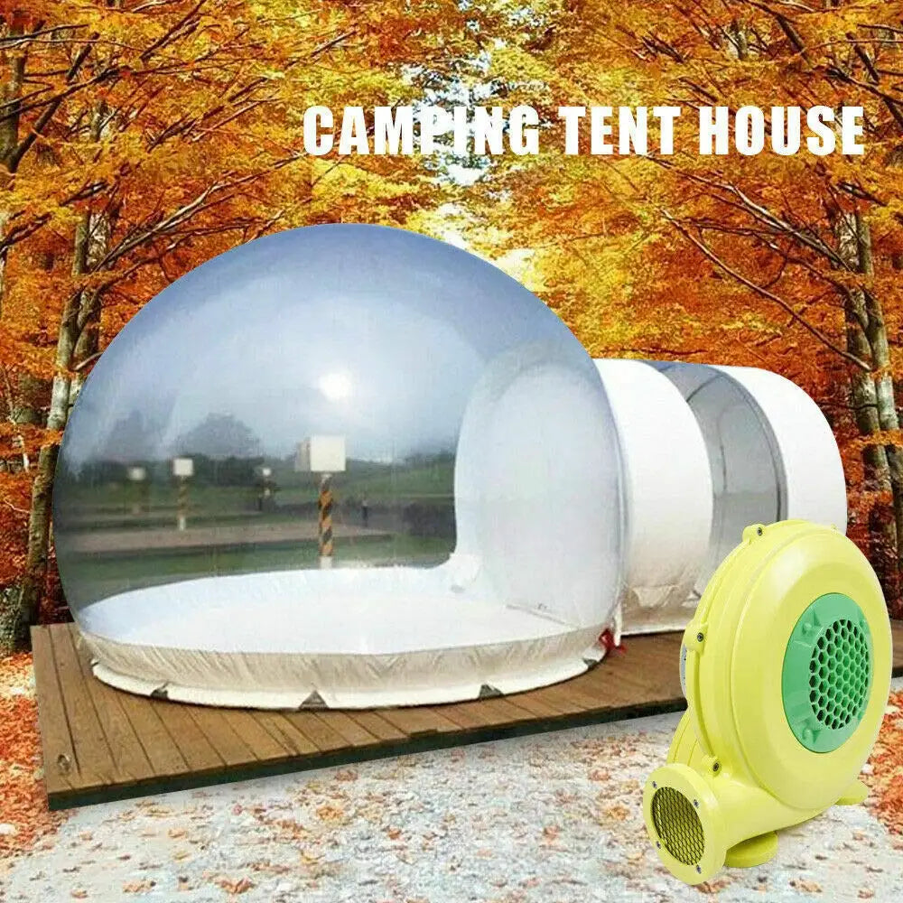 Three Transparent Inflatable Bubble Tent Spherical Clear House Garden Cabin Lodge Starry Sky  Dome With Free Blower