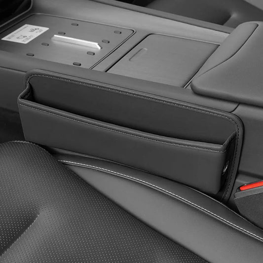 Universal Car Seat Gap Organizer – PU Leather Console Side Pocket for Extra Storage & Interior Upgrade