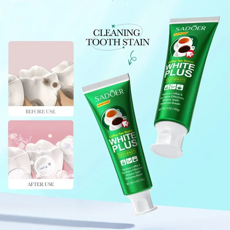 Teeth Whitening Toothpaste Fast Remove Smoke Coffee Tea Stains Cleaning Oral Hygiene Plaque Fresh Breath Bleaching Dental Tools