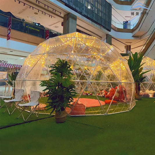 Garden Dome Igloo Tent 9.5 ft x 5.8 ft – Upgraded Transparent Greenhouse Dome with TPU Cover & Polyester Mesh for Outdoor Use