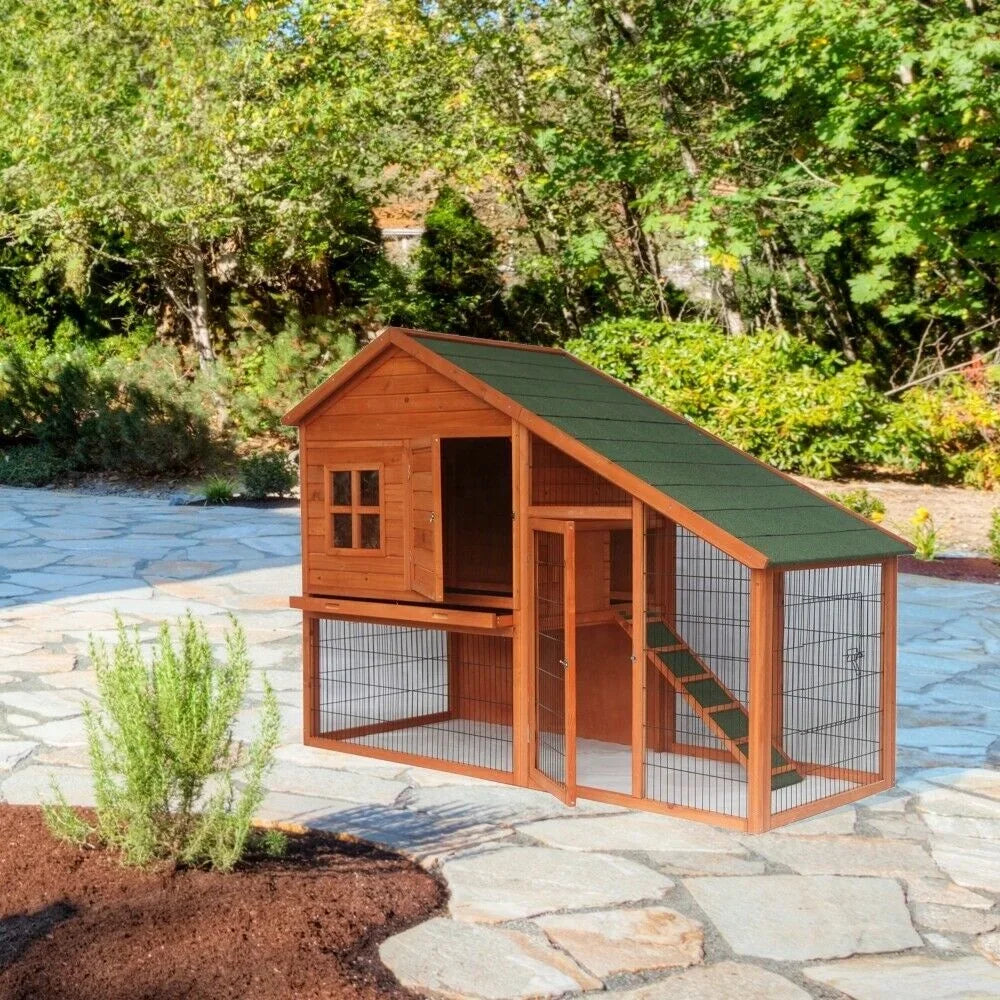 Pet House Large Walk In Chicken Coop Wood Poultry Cage