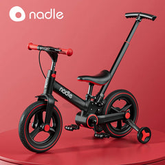 Grylls 2-in-1 Children's Balance Bike & Scooter - Multi-Functional Folding Baby Bike, Toddler Scooter, and Baby Cart | Lightweight, Adjustable, and Safe for Kids